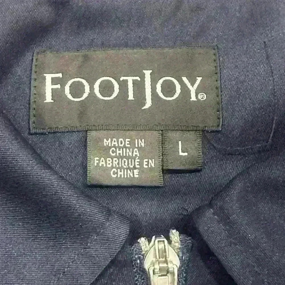 Footjoy Dryjoys FJ Mens Navy Blue Full Zip Performance Golf Jacket Sz XL Active - Picture 2 of 12